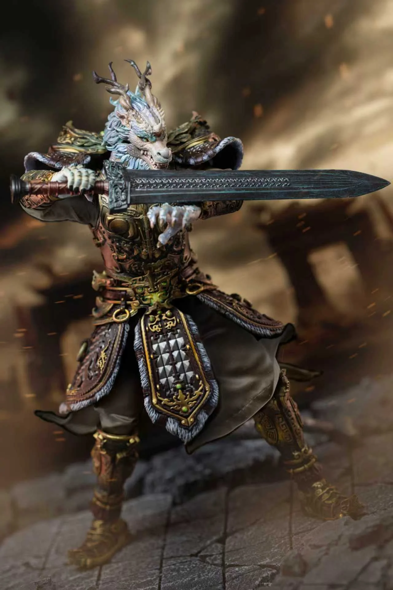 FancyRealm -  FJ-1B01 Twenty-Eight Constellations Kang Jin Long 1/12 Action Figure(Licensed) 