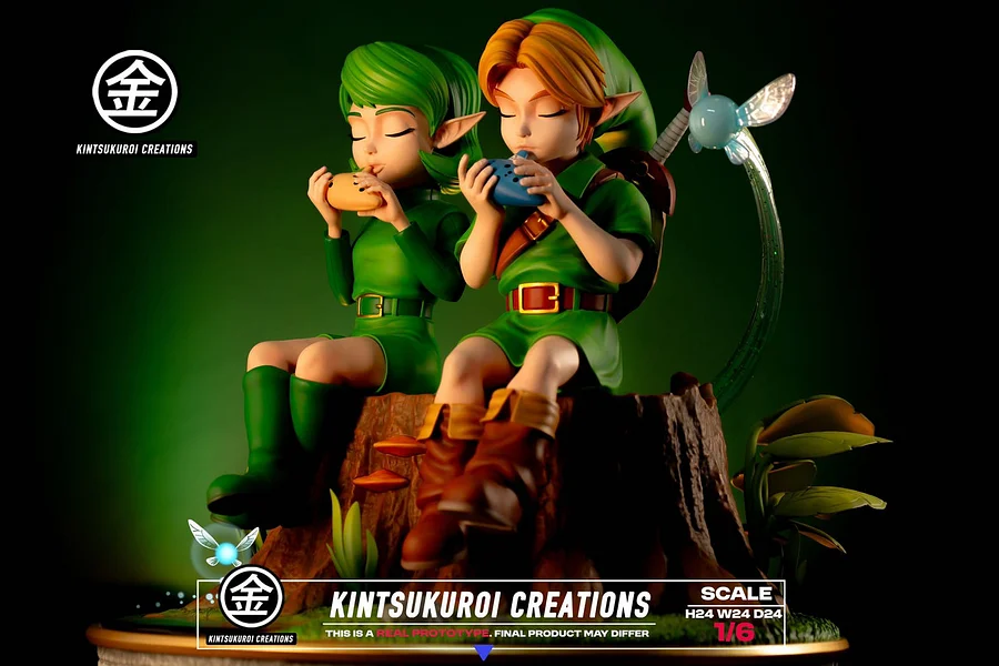 Kintsukuroi Creations - The Legend of Zelda - LINK & SARIA DIORAMA with LED 1/6 Statue(GK) 