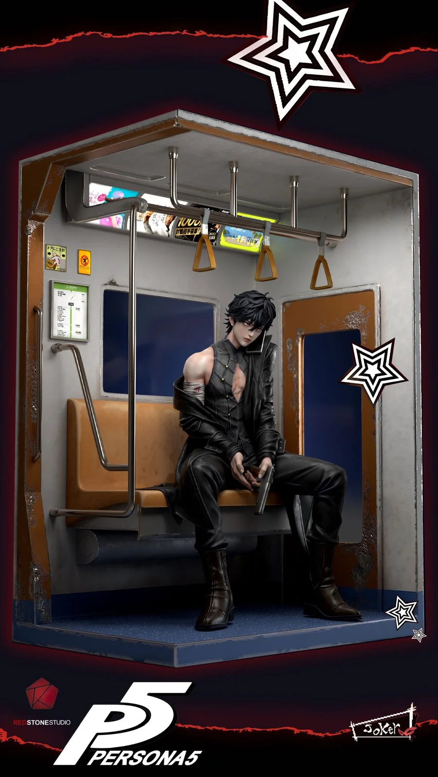 In stock-PERSONA 5 JOKER Ren Amamiya Statue (GK) Figure(Adult 18+)-Redstone Studio Pre-sale