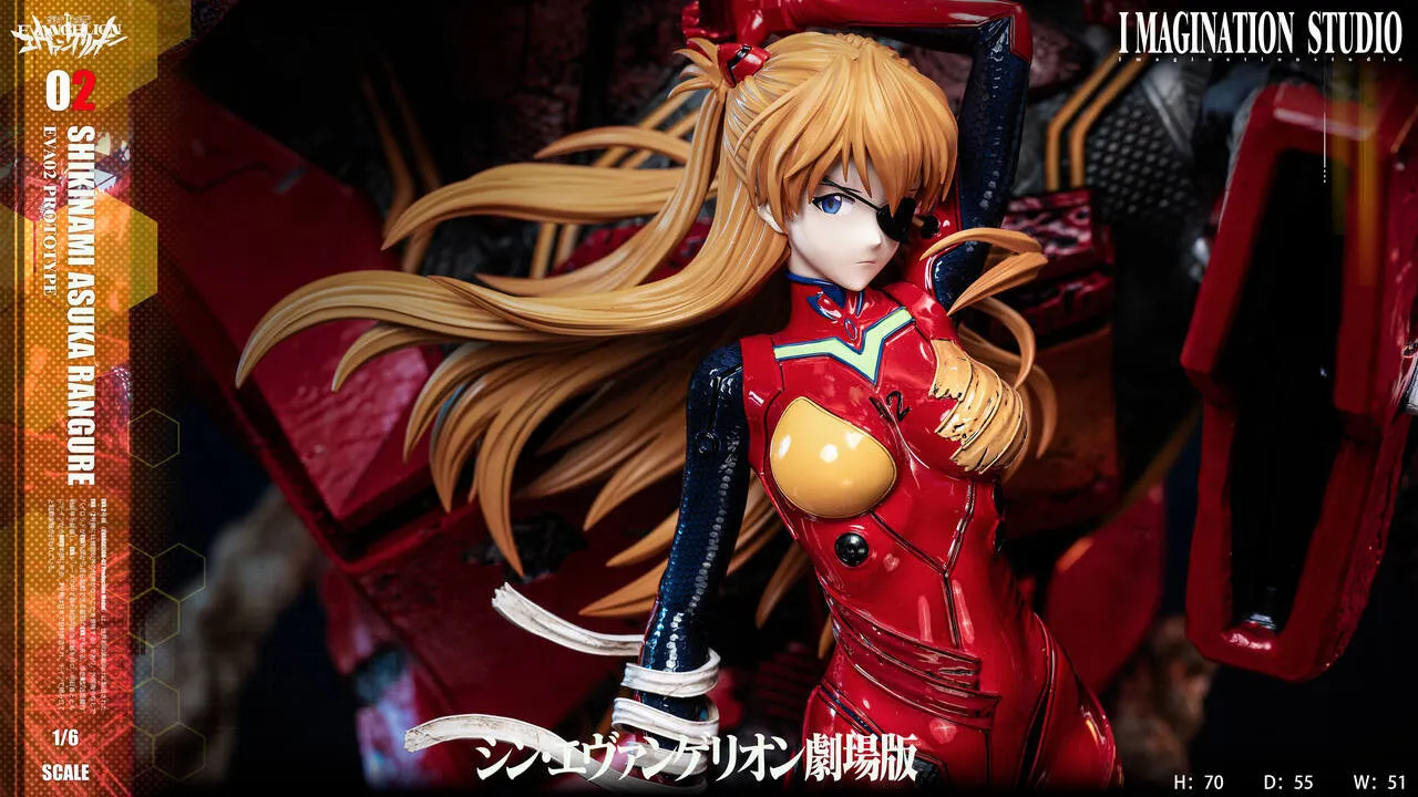 Neon Genesis Evangelion Asuka & Ayanami Rei 1/6 Statue(GK)-Imagination Studio 