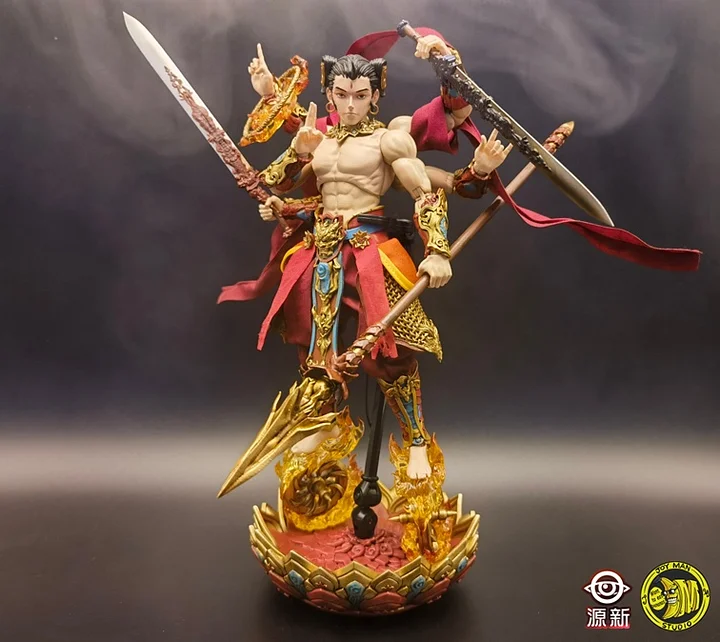 Journey To The West 1/12 Three Altars Sea Assembly Great God Nezha Third Prince Action Figure JX02501 JX02502 -Yuan Xin Studio & JOY MAN Studio -KWII-GK