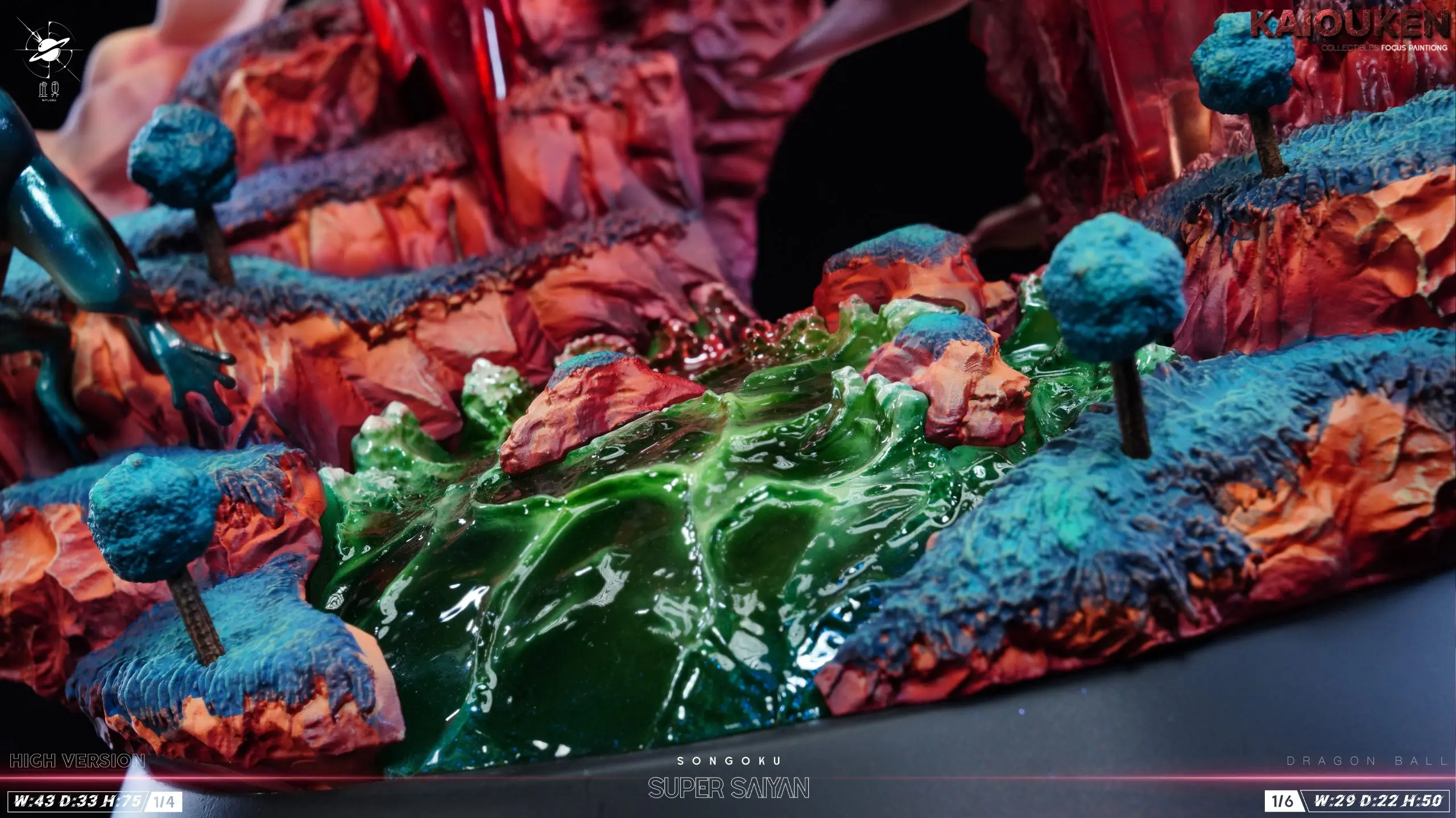 Xu Jie Studio -  Dragon Ball Kaio-ken Son Goku Statue 