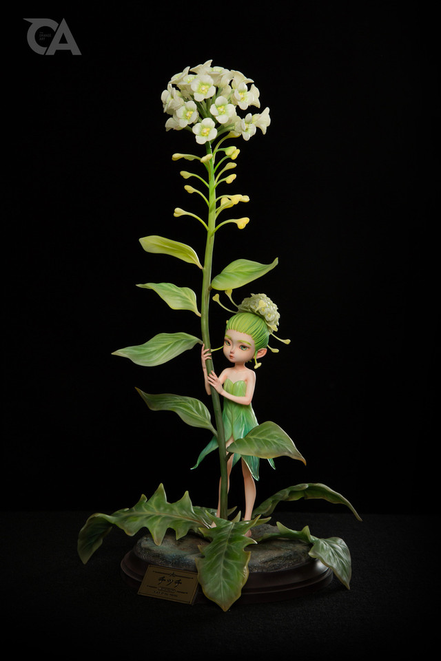 Shepherds Purse flower Fairy 1/1 Statue (GK)- Orange Art Studio