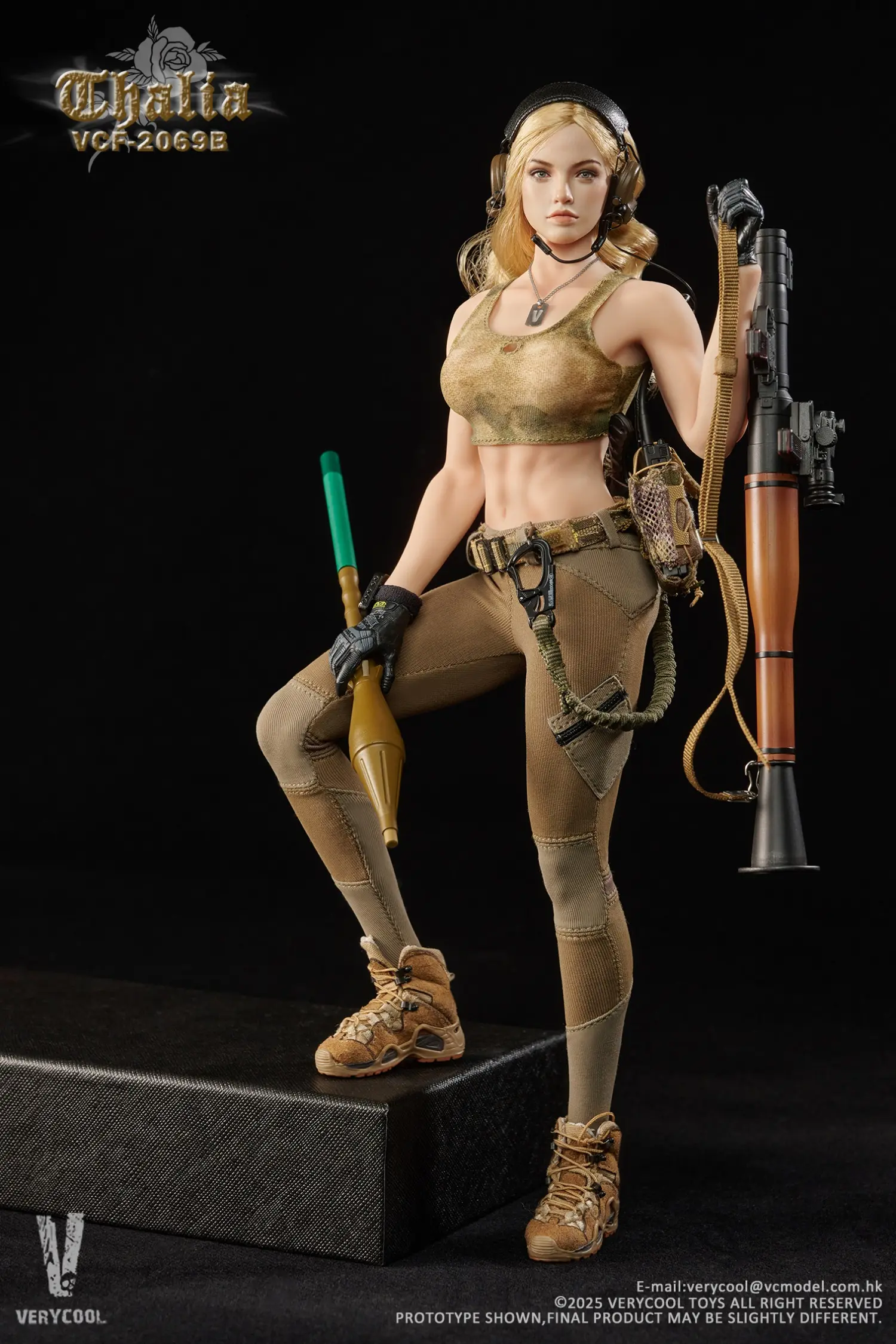 VERYCOOL -VCF-2069 Desert female soldier -Thalia (Licensed) 1/6 Scale Action Figure 