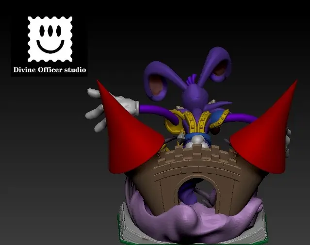 Divine Officer Studio - Yu-Gi-Oh! Cartoon Blue-Eyes White Dragon & Cartoon Dark Rabbit & Scythe Devil Bird Statue(GK)