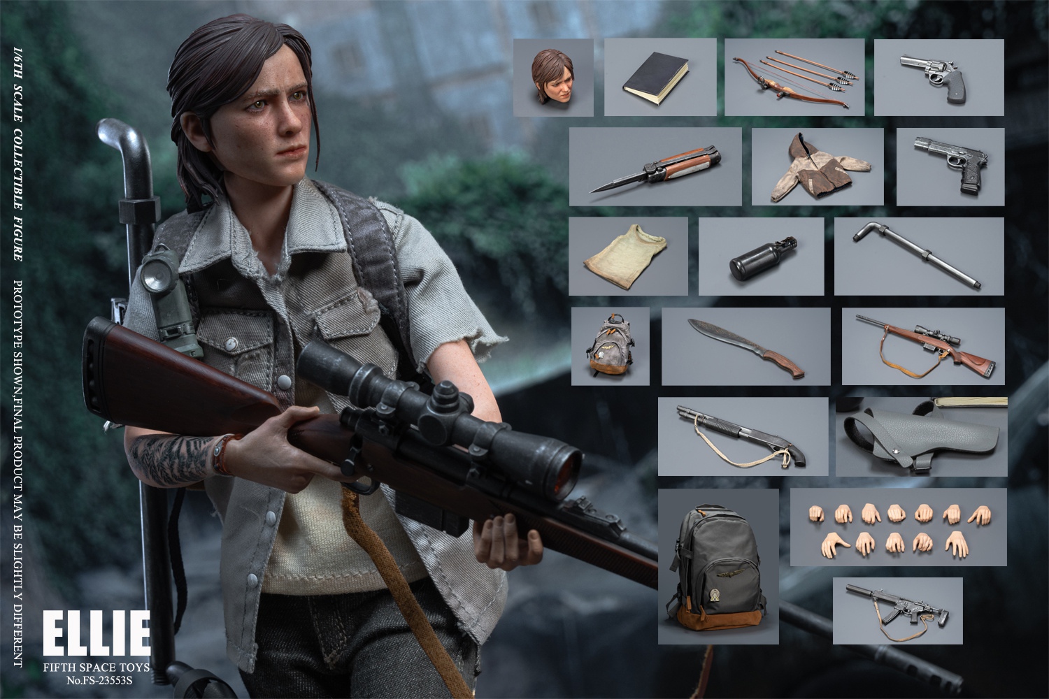 The Last of Us 1/6 Ellie action figure Part II TLOU2 Golf 2 Seattle Avengers FS23553 FS23553S -Fifth Space Toys Studio-KWII-GK