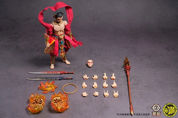 Journey To The West 1/12 Three Altars Sea Assembly Great God Nezha Third Prince Action Figure JX02501 JX02502 -Yuan Xin Studio & JOY MAN Studio -KWII-GK
