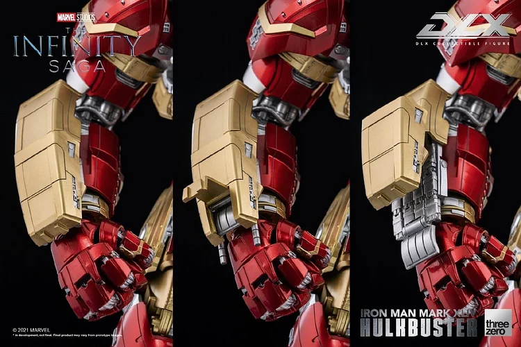  DLX Iron Man Infinity Legend Mark 44 Hulkbuster Action Figure, Threezero Studio, In stock