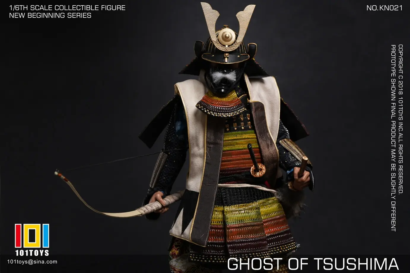 101toys - 1/6 NO KN023 NEW BEGINNER SERIES GHOST OF TSUSHIMA SAMURAI TRIO SET (Licensed) Statue(GK)