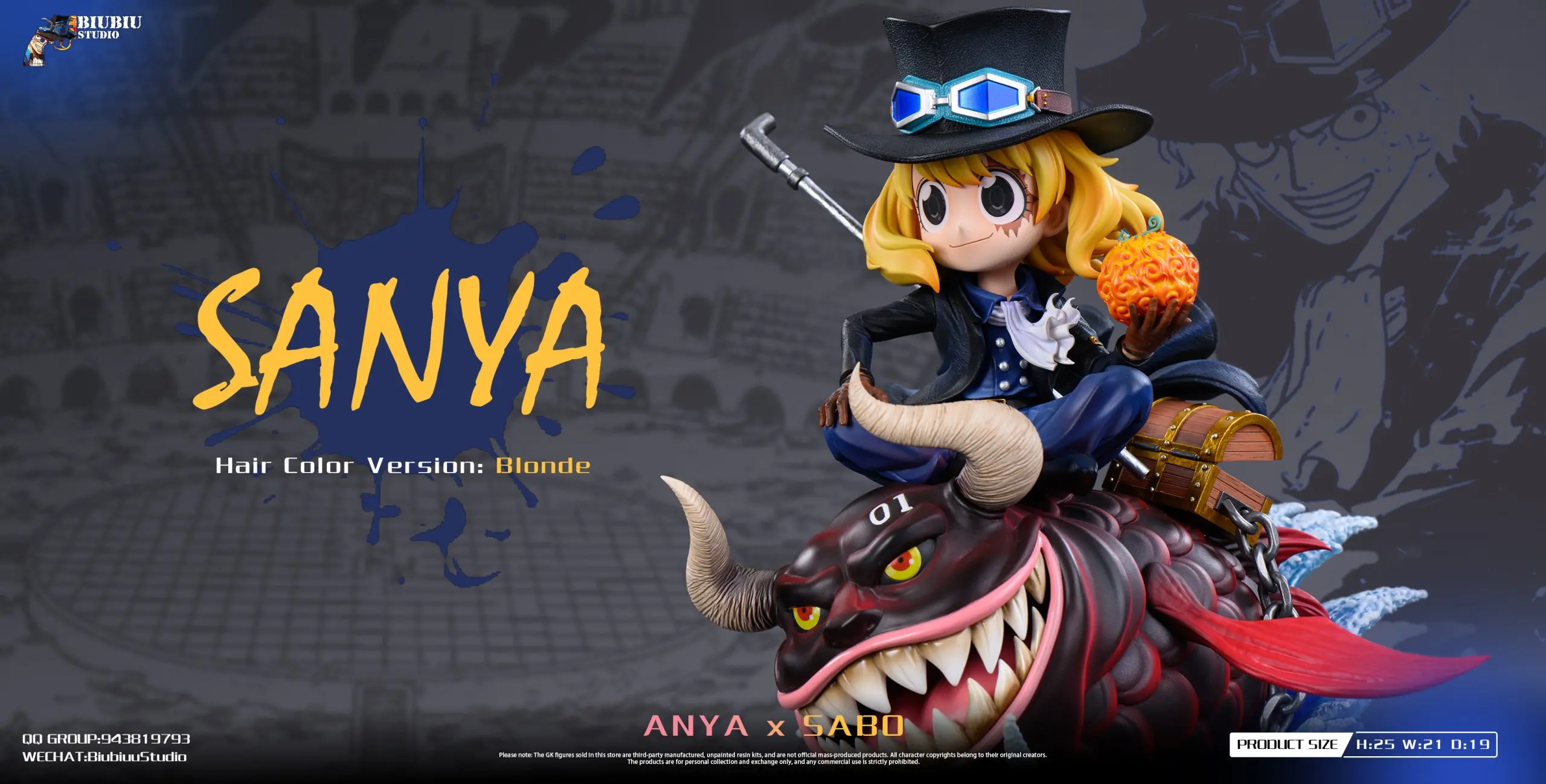 Biubiu Studio - Spy x Family ANYA x SABO Statue