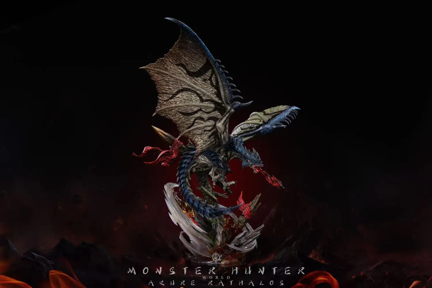 Edge Studio - Monster Hunter Rathalos & Silver Rathalos & Arure Rathalos Statue