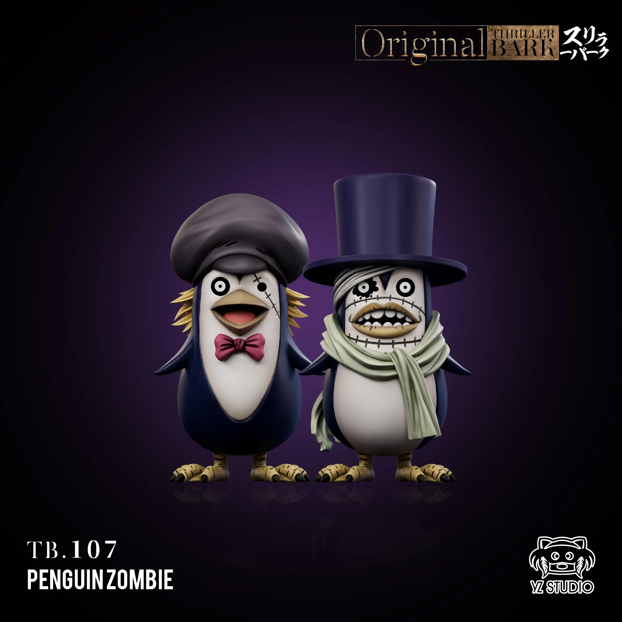 Yz Studio - One Piece Grand Line Series Thriller Bark 17th Episode 107 Penguin Zombie Duo Statue(GK)