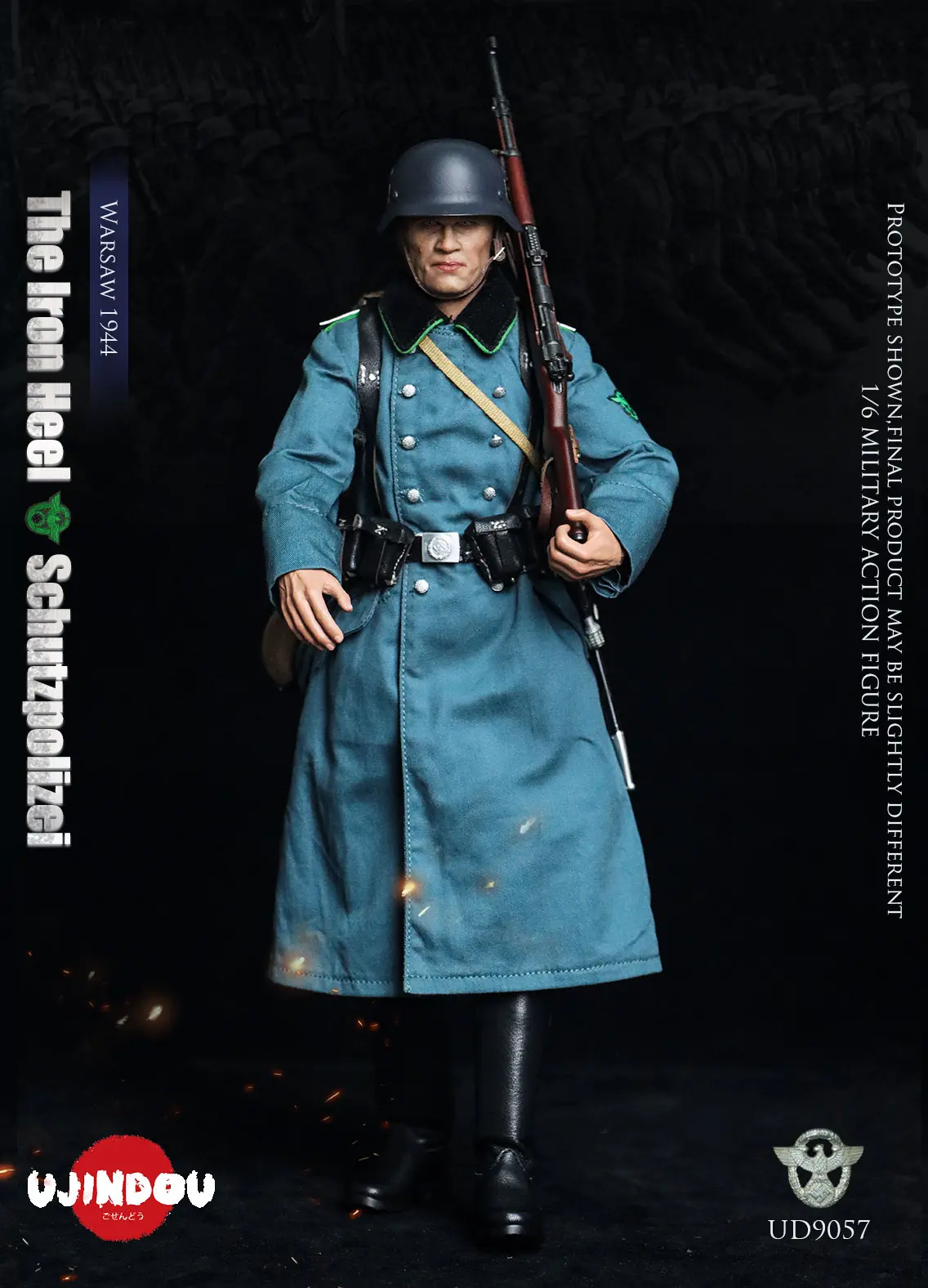 UJINDOU - 1/6 The Iron Heel-WWII German Schutzpolizei Warsaw 1944 UD9057 (Licensed)Statue