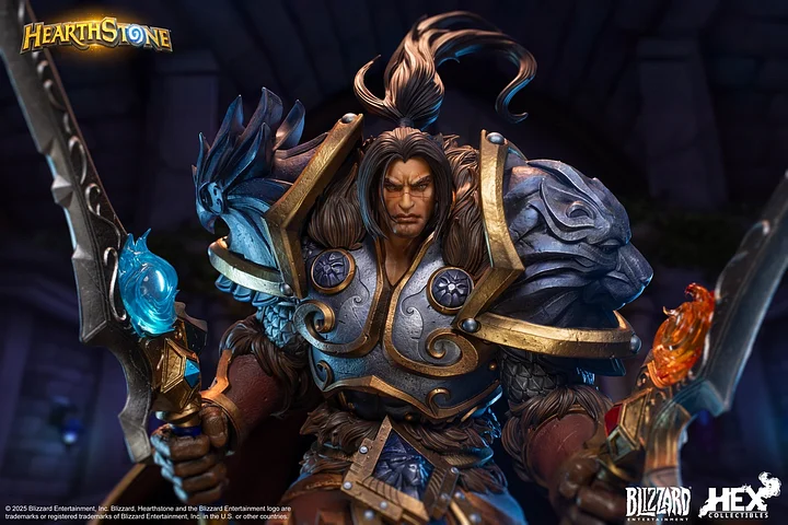 HEX Collectibles X Blizzard Entertainment - Hearthstone: Varian Wrynn Statue HEXHS17 HEXHS18 Licensed 