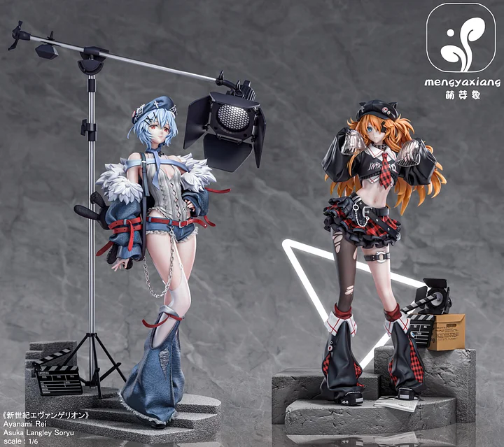 Neon Genesis Evangelion Soryu Asuka Langley & Ayanami Rei Statue(GK)-Meng Ya Xiang Studio 