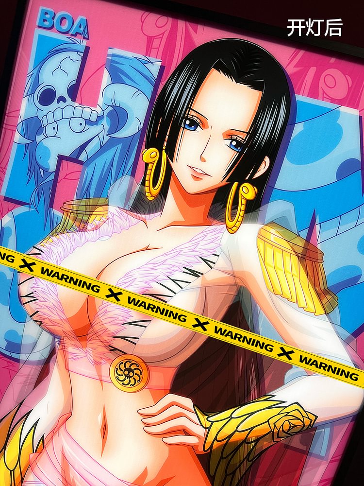  One Piece Decorative Painting of Boa Hancock in White Clothes Painting Scene(Adult 18+) IN STOCK Mystical Art Studio -KWII-GK