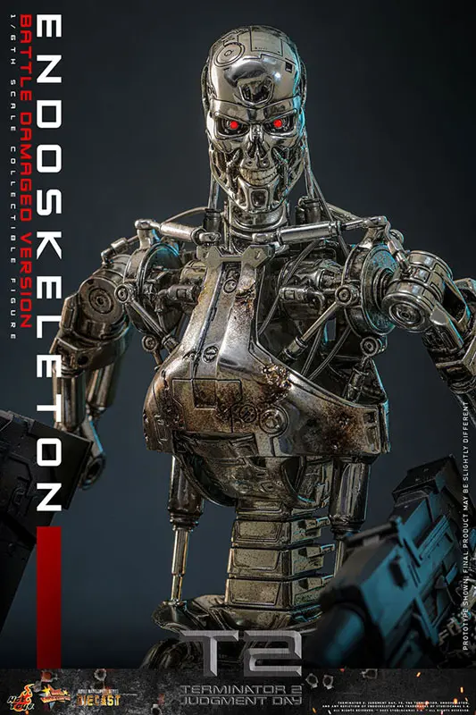 HOTTOYS - Movie Masterpiece DIECAST 1/6 Endoskeleton (Battle Damage) MMS840D77 (Licensed) Statue 