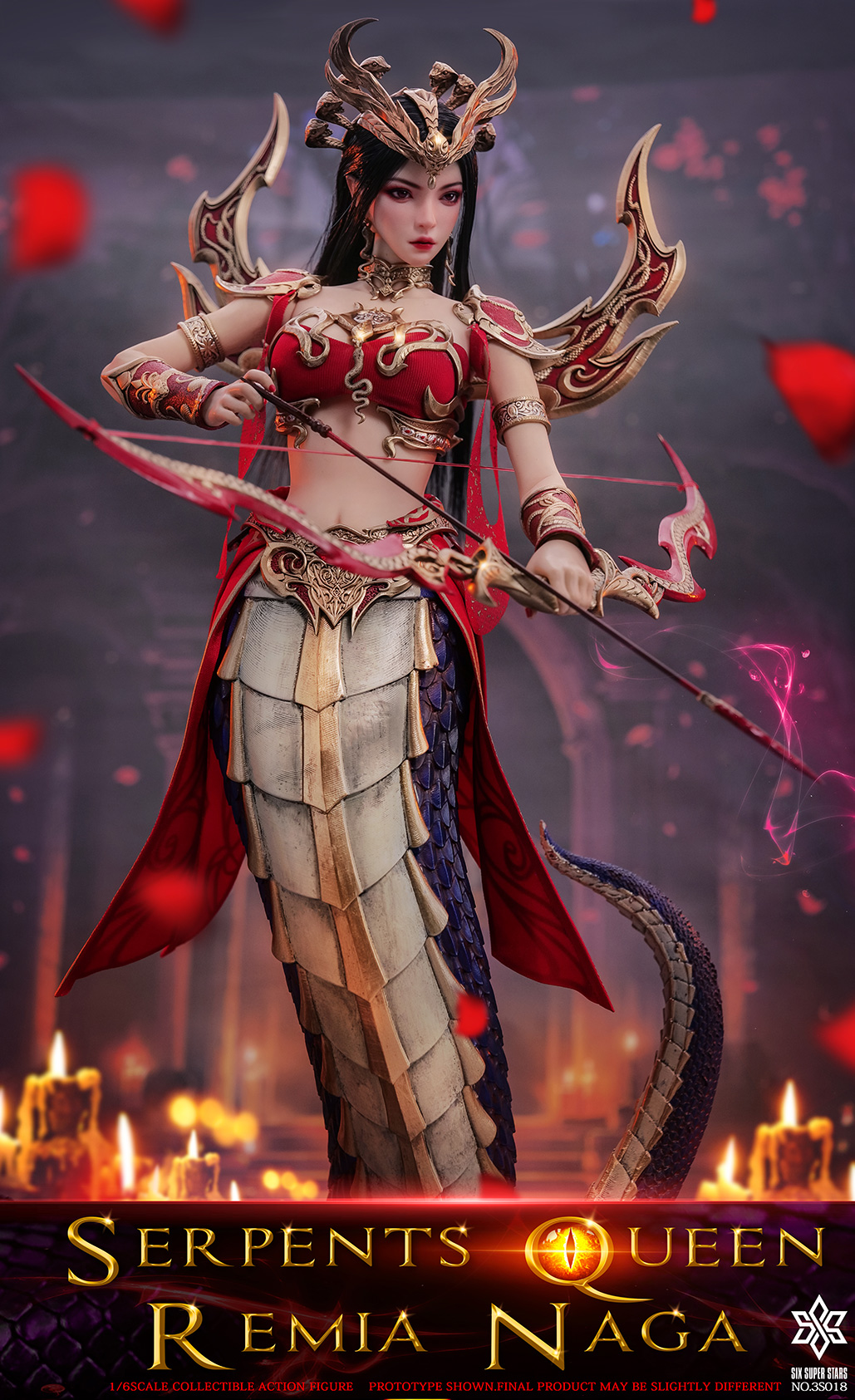 Lamia Queen Remia Fully Articulated Action Figure 3S018 (Licensed) 1/6 Scale Statue (GK) - 3STOYS 