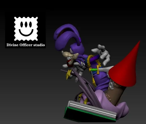 Divine Officer Studio - Yu-Gi-Oh! Cartoon Blue-Eyes White Dragon & Cartoon Dark Rabbit & Scythe Devil Bird Statue(GK)