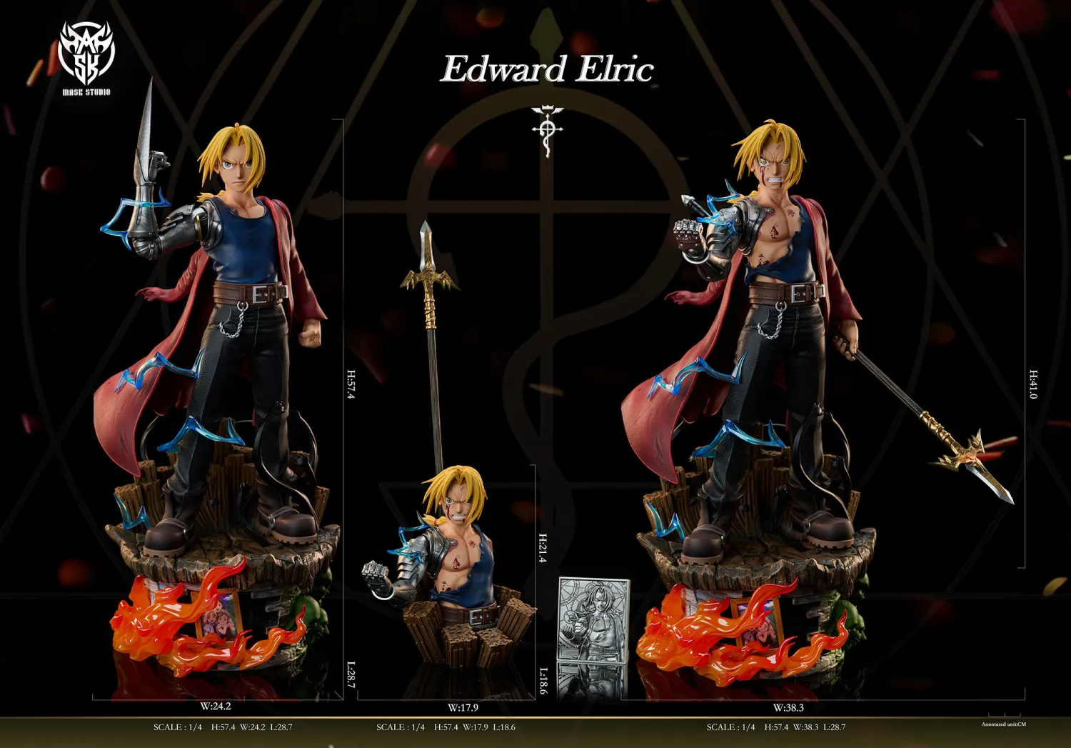 Mask Studio 1/4 Fullmetal Alchemist Edward Elic Statue 