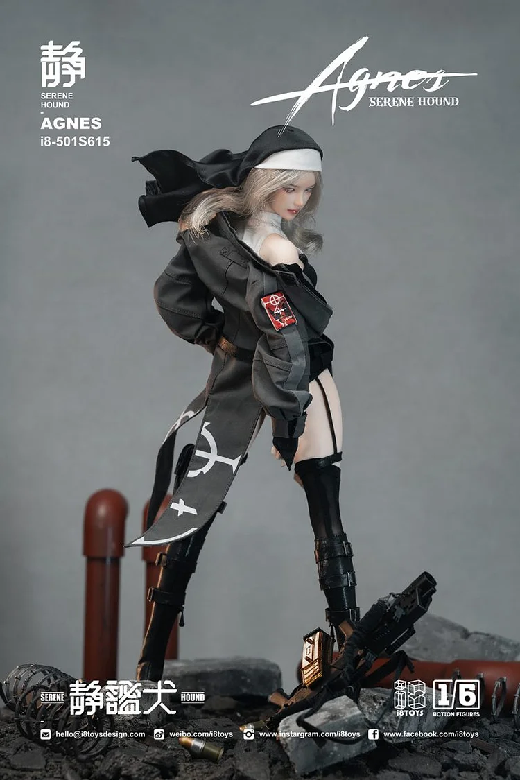 Original Quiet Dog AGNES and Witch TERESA (Authorized) 1/6 Statue GK, 18Toys Studio, Pre-sale