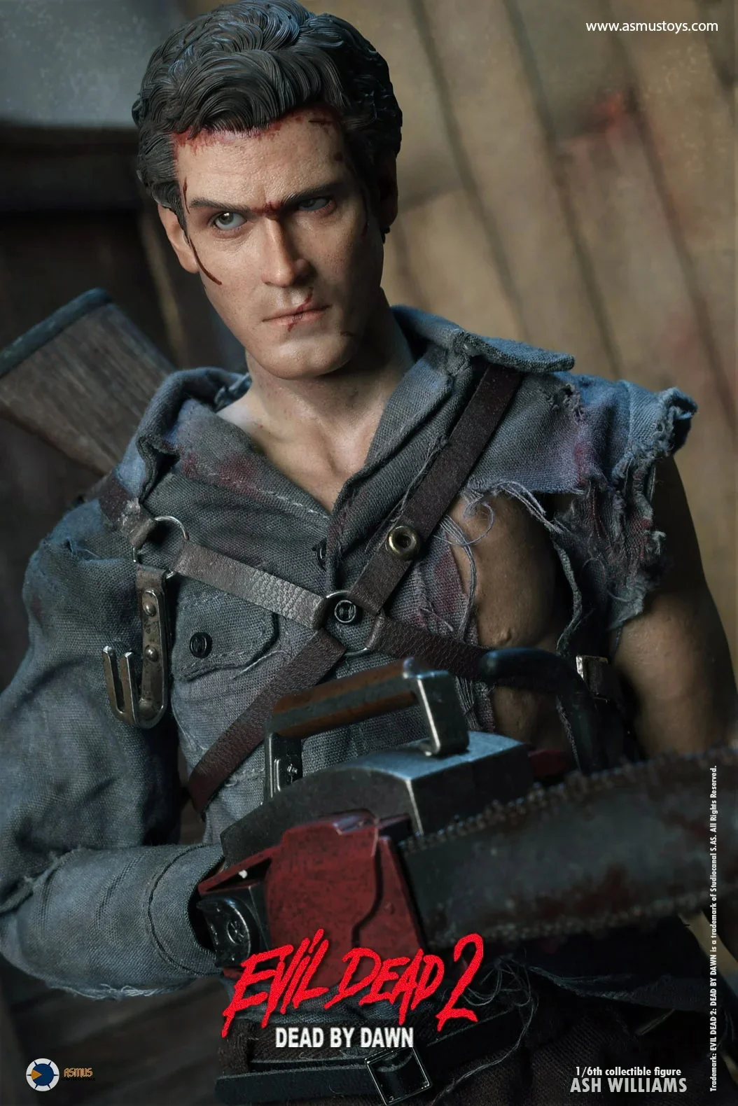 Asmus Toys-Reveals EVIL DEAD 2-Ash Williams-Action Figure 