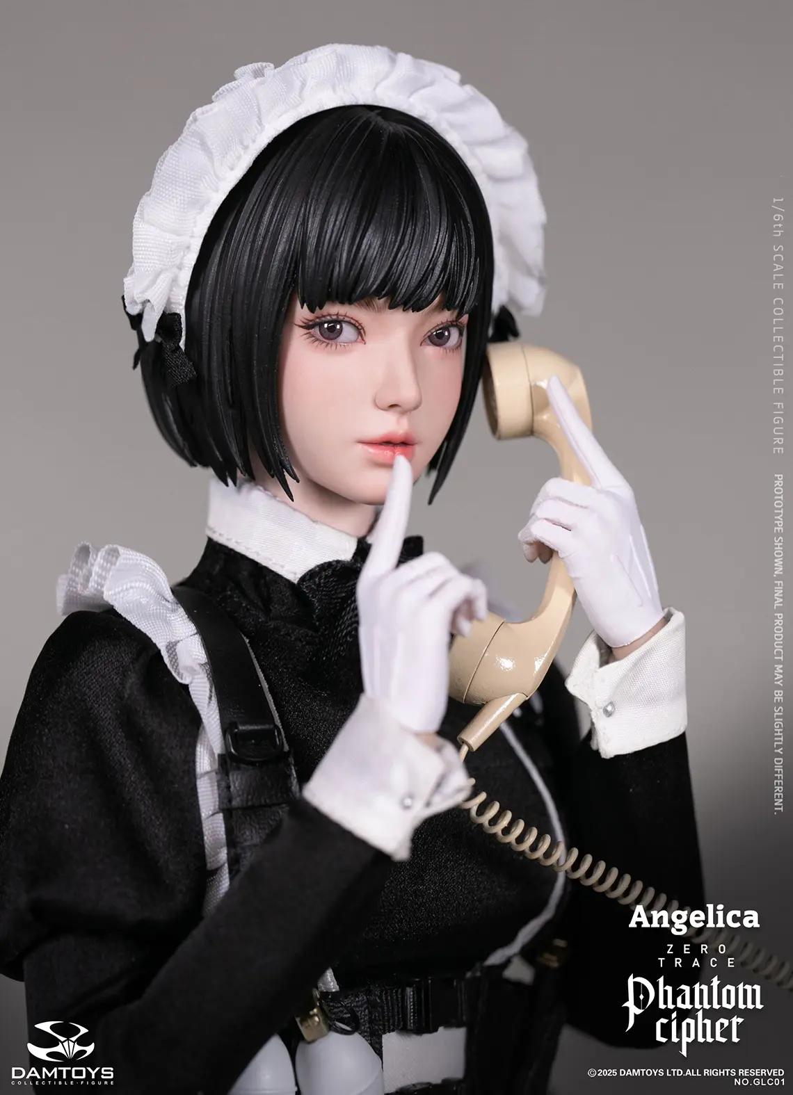 DAMTOYS - 1/6th scale PHANTOM CIPHER: ZERO TRACE ANGELICA Original Story Collectible Action FigureGLC01 (Licensed)