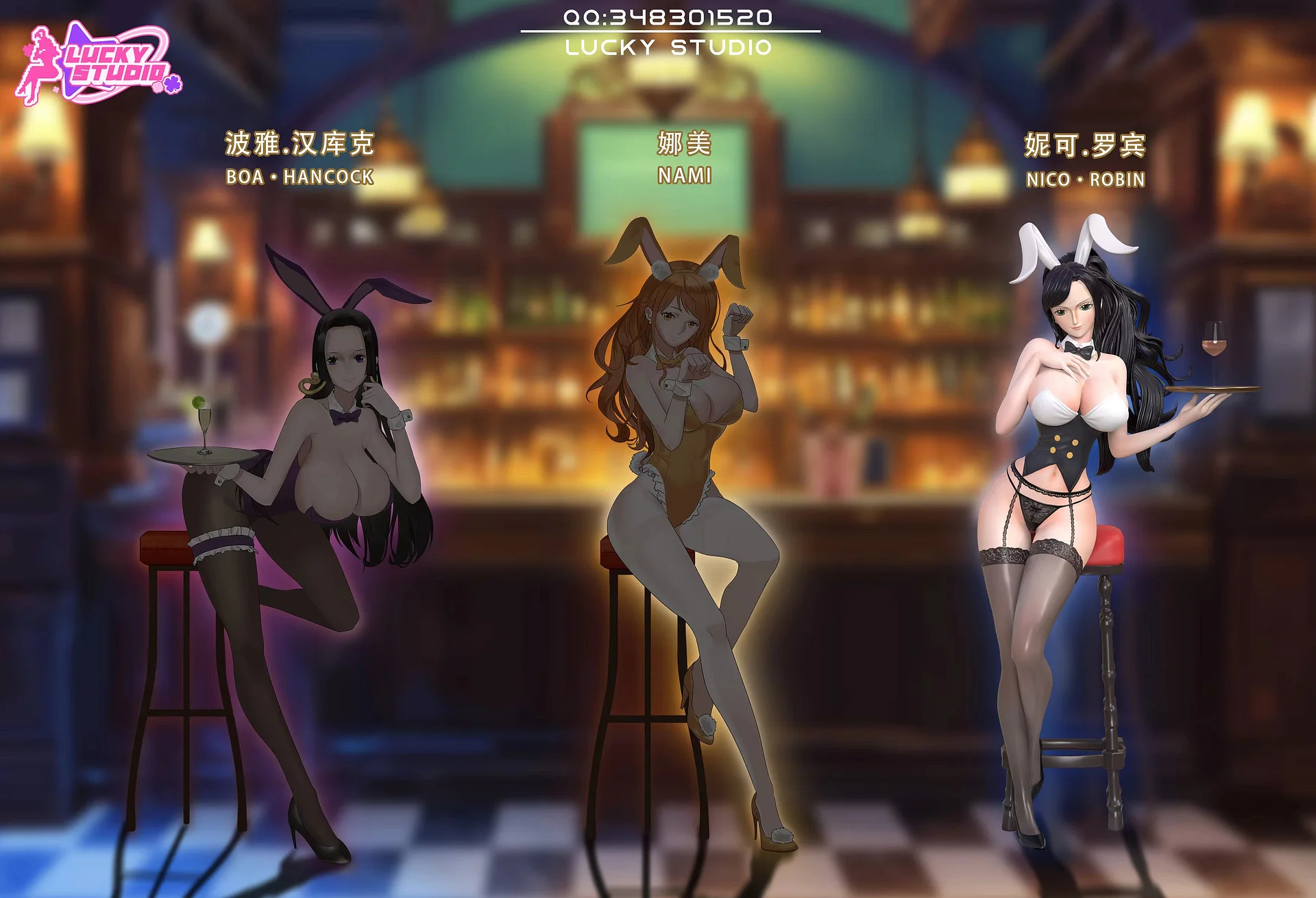 In stock-One Piece Bunny Nico Robin Statue(GK) (Adult 18+)-Lucky Studio