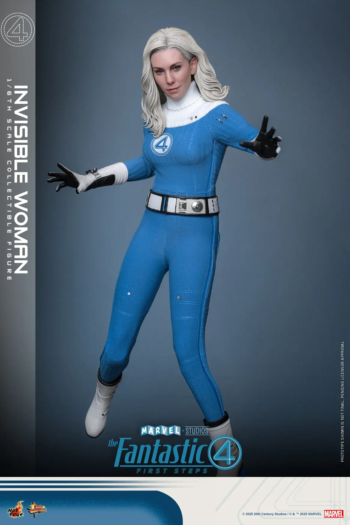 Hottoys - The Fantastic Four: First Steps Invisible Woman and H.E.R.B.I.E. 1/6th scale Collectible Figure Set MMS823 MMS824 (Licensed)Statue(GK)