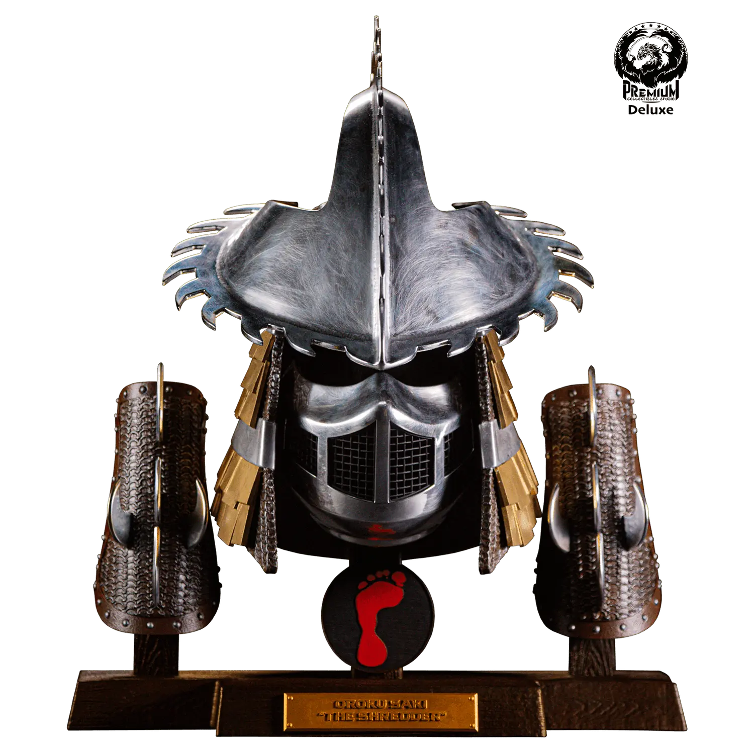 Premium Collectibles studio - Shredder Life-Sized Stainless Steel Armor Set (Licensed) Statue 