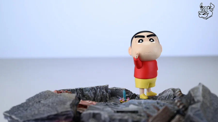 NIUZI Studio - Crayon Shin-chan Robo Dad and Shin-chan Statue(GK)