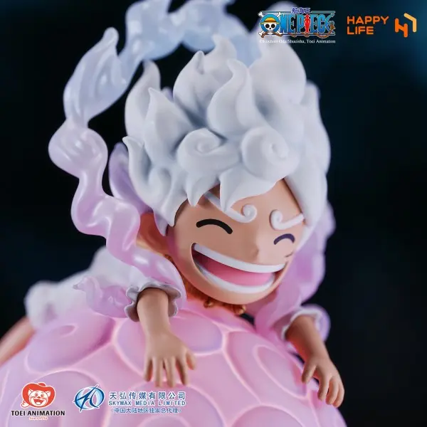 HAPPY LIFE Studio - One Piece Devil Fruit Series LUFFY Gear5 Voice-Activated Night Lamp (Licensed)Statue(GK)