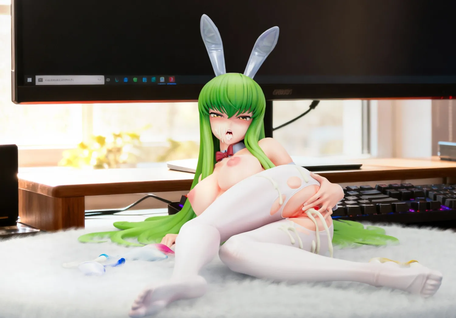 Beast Studio - Bunny Girl C.C. Who Gets Penetrated Code Geass: Lelouch of the Rebellionm Statue