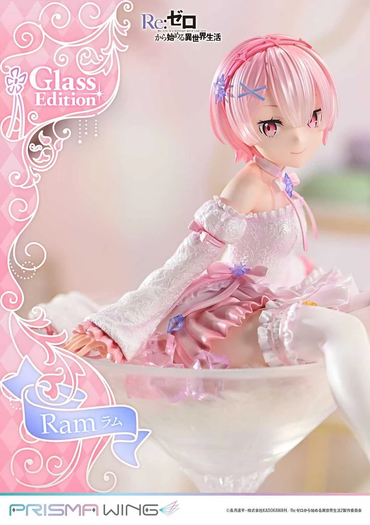 PRISMA WING Re:ZERO -Starting Life in Another World- Ram Glass Edition 1/7 Scale Pre-Painted Figure PWRZR-03P (Licensed)Prime 1 Studio & PRISMA WING-KWII-GK