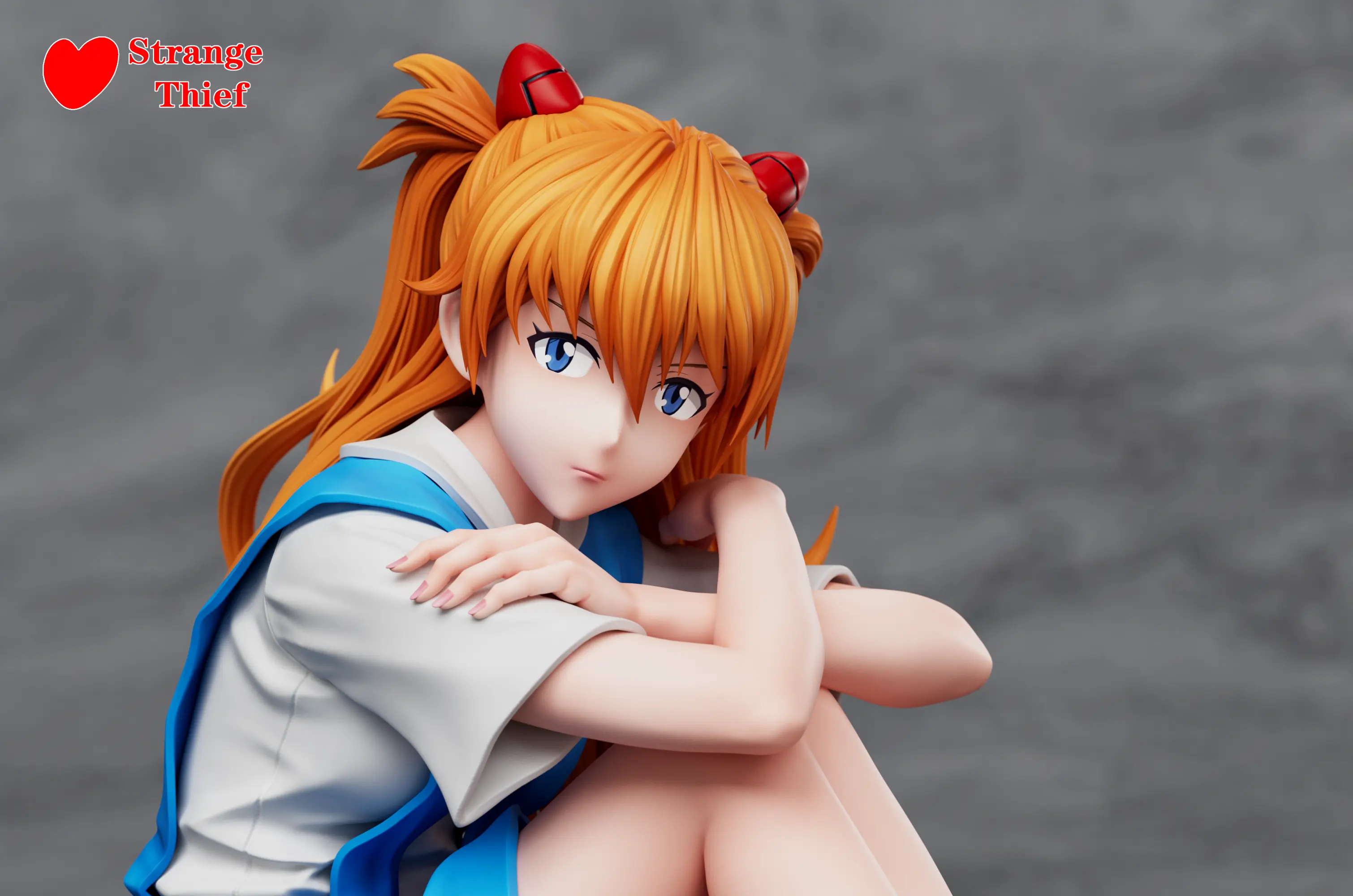 Strange Thief Studio - Neon Genesis Evangelion School Uniform Asuka & School Uniform Rei Ayanami Statue(GK)