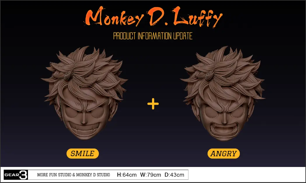 More Fun Studio X Monkey D. Studio -  One Piece GEAR3 Statue