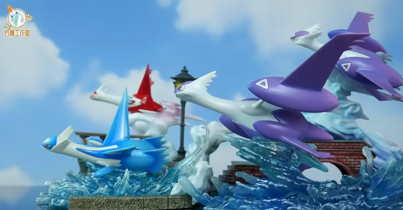 Collection Hall Studio -Pokemon Mega Latios X Latias Set Statue 