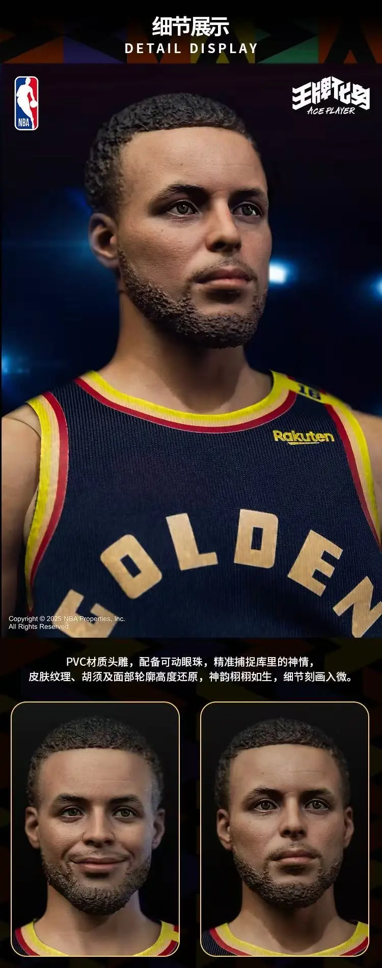 Infinity Studio - Stephen Curry 1/6 Action Figure (Licensed)