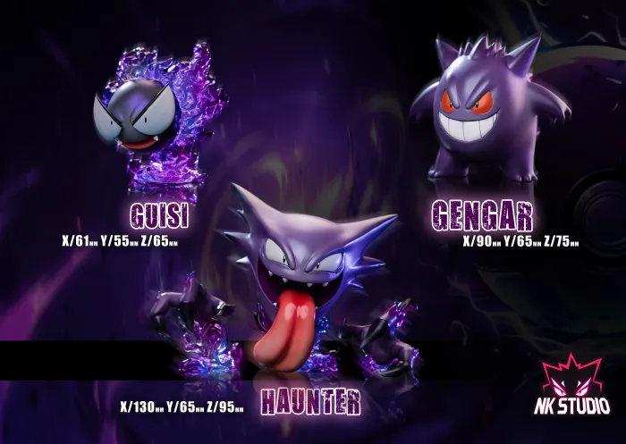 NK Studio - Pokemon Gengar Evolution Group Statue