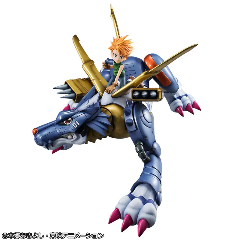 MegaHouse - Precious G.E.M. Series Digimon Adventure Metal Garurumon & Yamato Ishida Complete Figure (Licensed)Statue (GK)