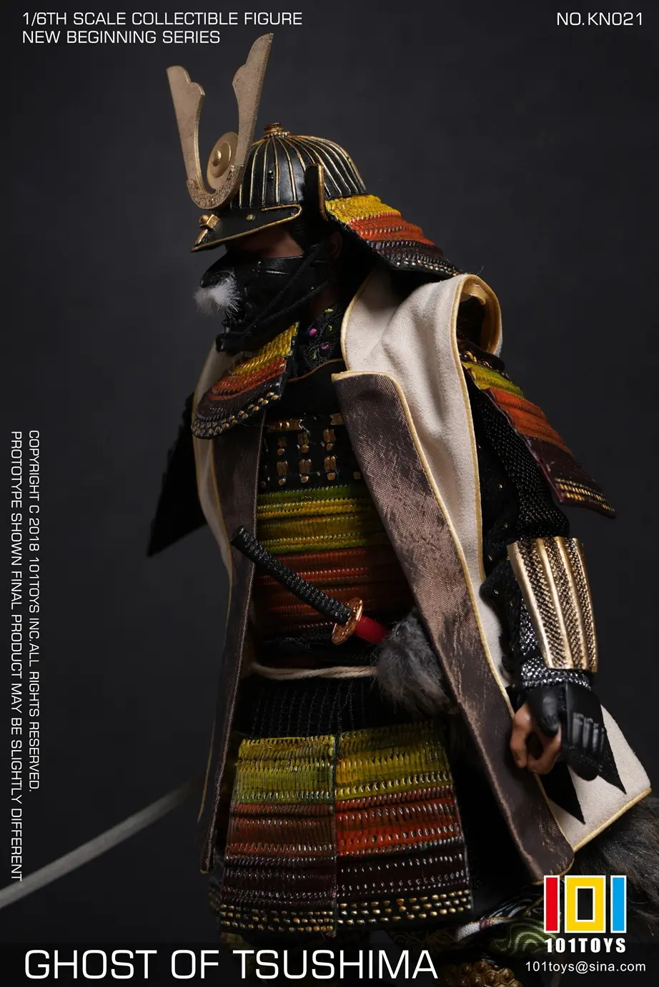 101toys - 1/6 NO KN023 NEW BEGINNER SERIES GHOST OF TSUSHIMA SAMURAI TRIO SET (Licensed) Statue(GK)