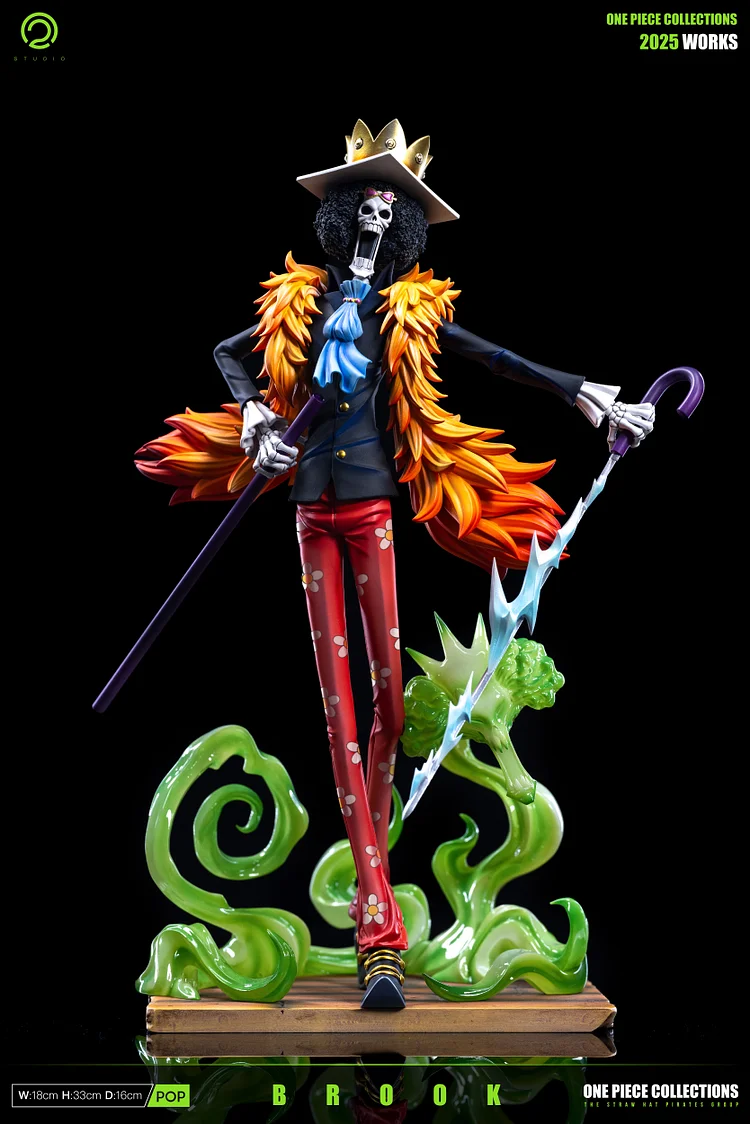 One Piece Straw Hat Pirates #5 Brook POP Statue (GK) Figure-C2 Studio Pre-sale
