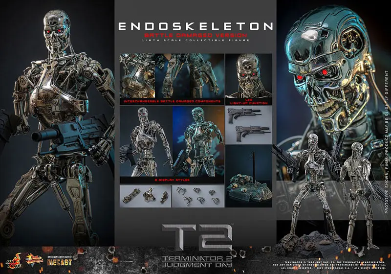 HOTTOYS - Movie Masterpiece DIECAST 1/6 Endoskeleton (Battle Damage) MMS840D77 (Licensed) Statue 