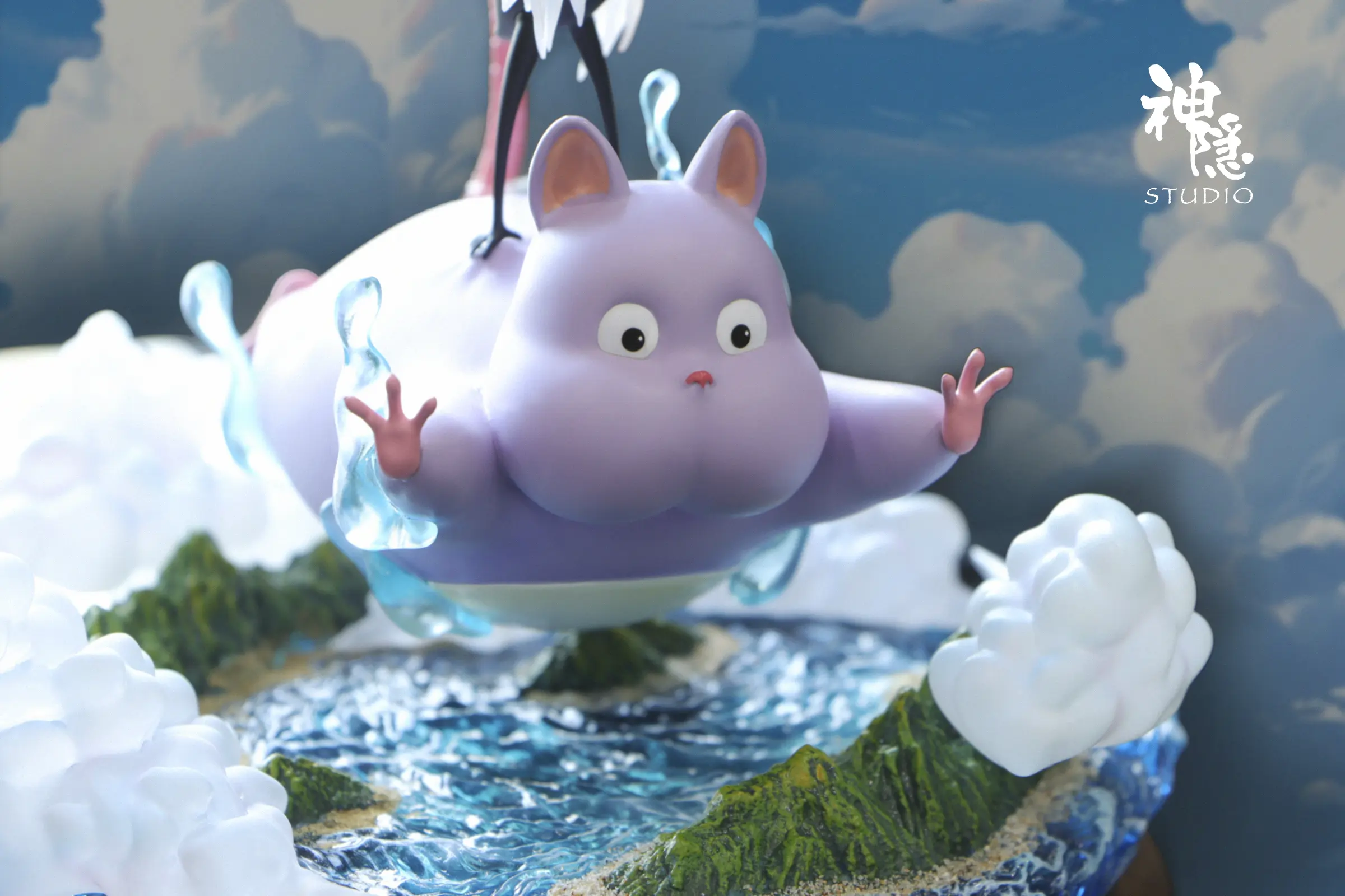 Shen Yin Studio - Spirited Away Spirited Away Encounter Series Totoro Floating Journey in the Clouds Statue(GK)
