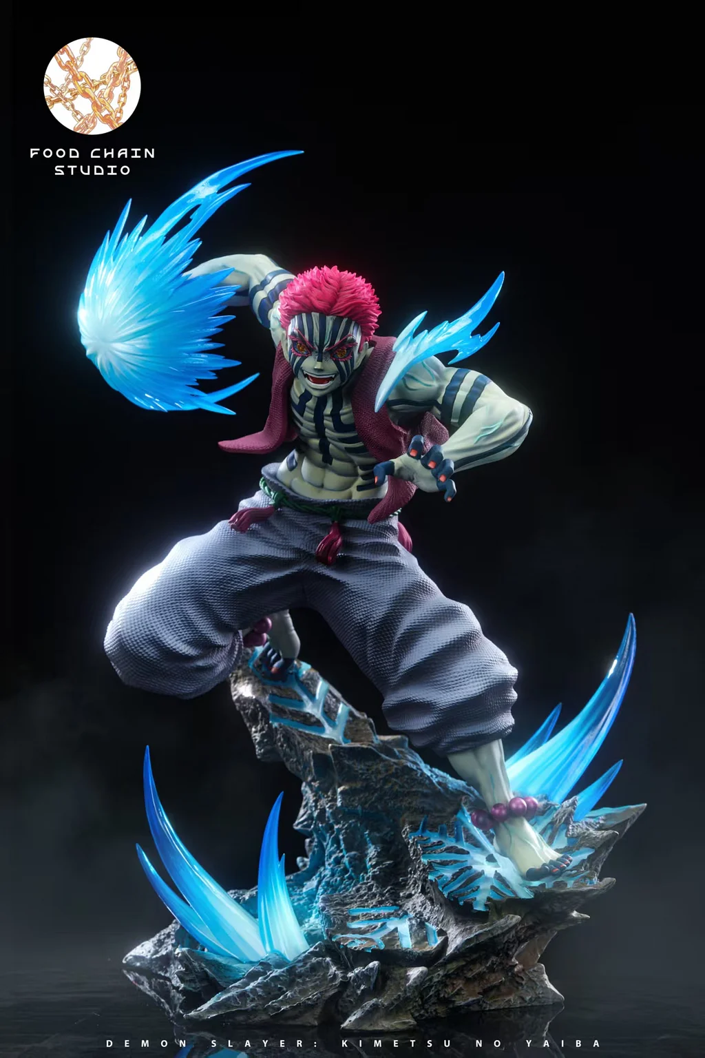 Food Chain Studio - Upper Moon Assembles in Infinity Castle Kokushibo X Akaza X Doma Demon Sla Statue