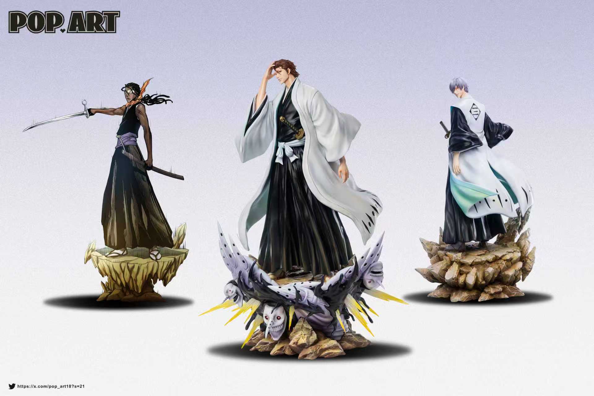 POP.ART Studio The Three Kings Sōsuke Aizen statues