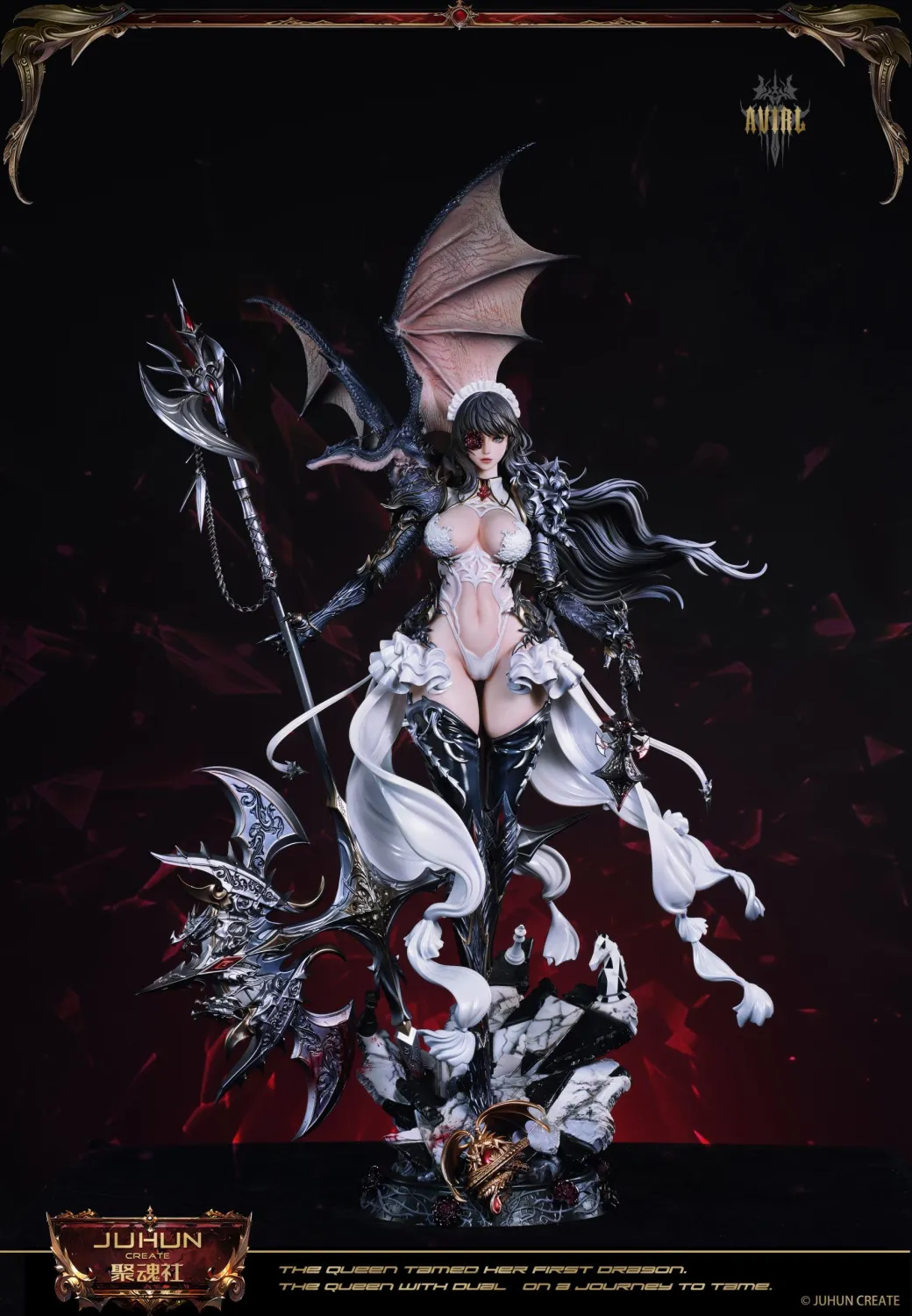 In stock-Original Dragon Queen/Maid Avril (Licensed)Statue (GK)-JuHun Create Studio -KWII-GK