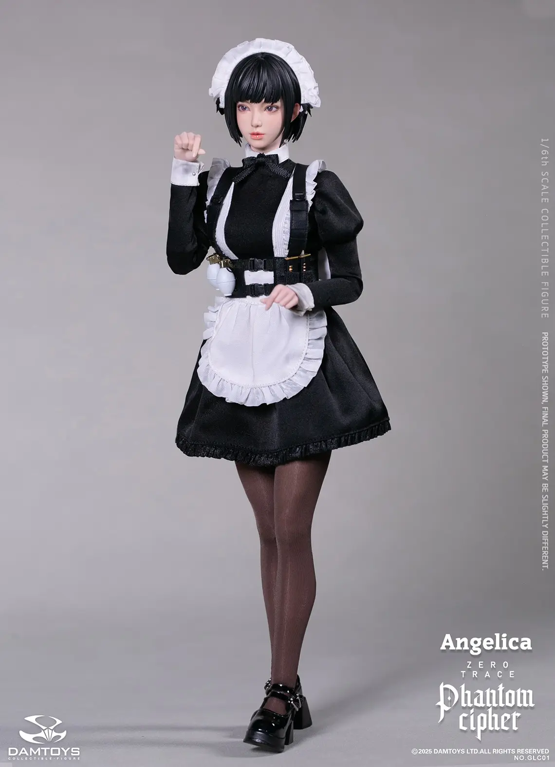 DAMTOYS - 1/6th scale PHANTOM CIPHER: ZERO TRACE ANGELICA Original Story Collectible Action FigureGLC01 (Licensed)