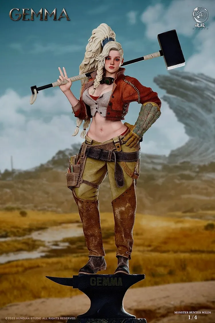 MONSTER HUNTER GEMMA 1/4  Statue GK(成人18+）(LICENSED)-HunDian Studio Pre-sale