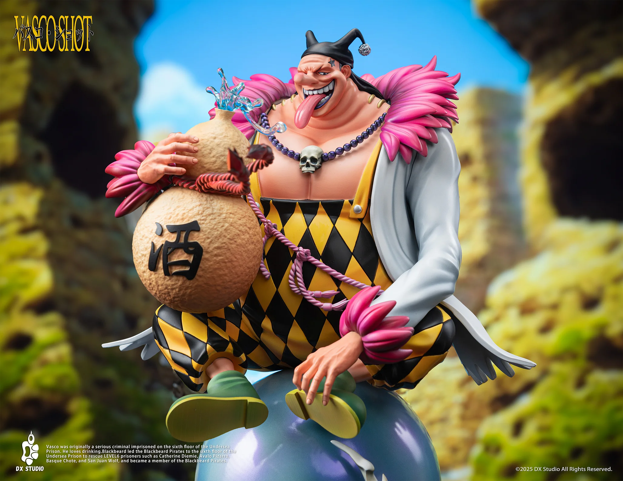 One Piece Blackbeard Pirates 7th Vasco Shot Statue(GK) - DX Studio 